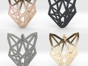 fox pendant 3D Print Model