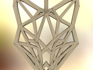 fox pendant Modelo de Impressão 3D