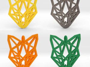 fox pendant 3D Print Model