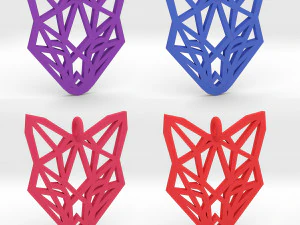 fox pendant 3D Print Model