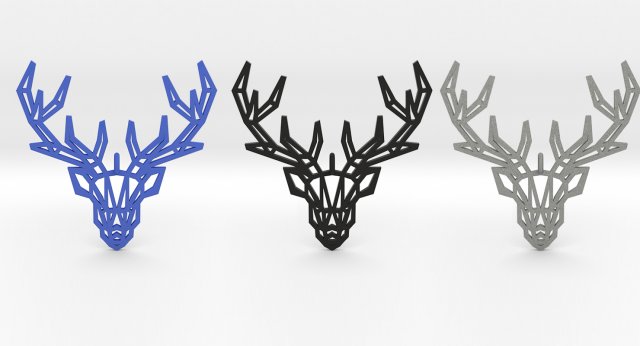 deer pendant Modelo de impresión 3D .c4d .max .obj .3ds .fbx .stl .blend 