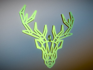 deer pendant Modelo de impresión 3D
