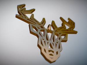 deer pendant Modelo de impresión 3D