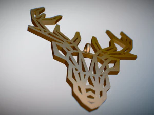 deer pendant 3D Print Model