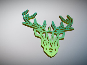 deer pendant Modelo de impresión 3D