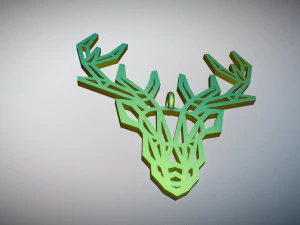 deer pendant 3D Print Model