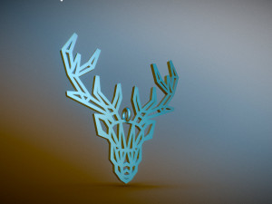 deer pendant Modelo de impresión 3D