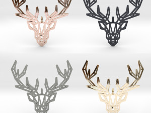 deer pendant Modelo de impresión 3D