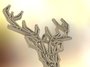 deer pendant Modelo de impresión 3D