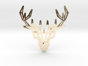 deer pendant Modelo de impresión 3D