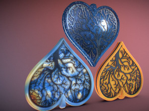 tree of life heart pendant Model do druku 3D