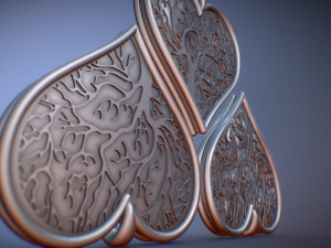 tree of life heart pendant Model do druku 3D