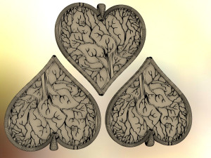 tree of life heart pendant Model do druku 3D