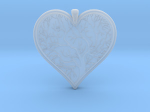 tree of life heart pendant Model do druku 3D