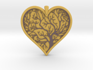 tree of life heart pendant Model do druku 3D