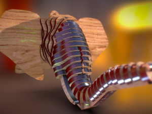 elephant head pendant Model do druku 3D