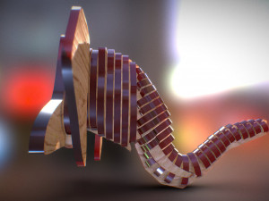 elephant head pendant Model do druku 3D