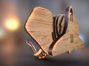 elephant head pendant Model do druku 3D