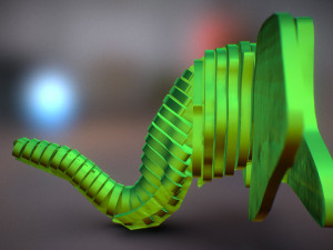 elephant head pendant Model do druku 3D