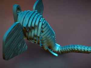 elephant head pendant 3D Print Model