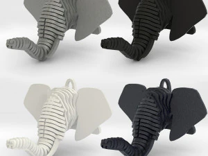 elephant head pendant 3D Print Model
