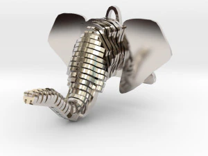 elephant head pendant 3D Print Model