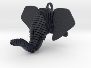 elephant head pendant Model do druku 3D