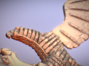 sliced hawk desktoy 3D 프린트 모델