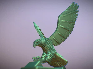 sliced hawk desktoy 3D Print Model