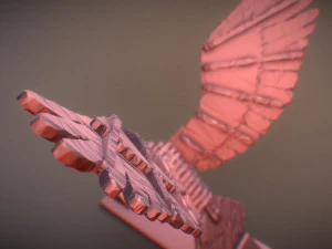 sliced hawk desktoy 3D Print Model