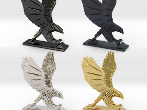 sliced hawk desktoy 3D 프린트 모델