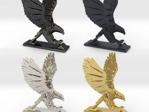 sliced hawk desktoy 3D Print Model