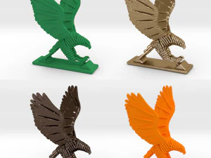 sliced hawk desktoy 3D Print Model