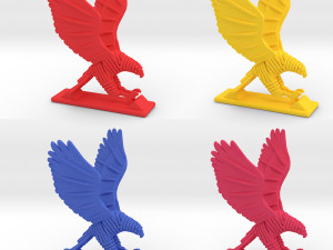 sliced hawk desktoy 3D 프린트 모델