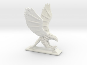 sliced hawk desktoy 3D 프린트 모델