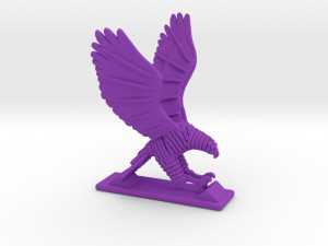 sliced hawk desktoy 3D 프린트 모델