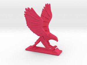 sliced hawk desktoy 3D 프린트 모델