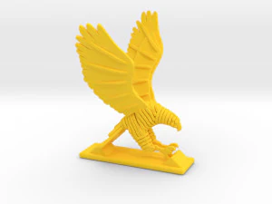 sliced hawk desktoy 3D Print Model