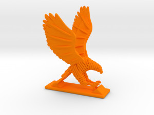 sliced hawk desktoy 3D 프린트 모델