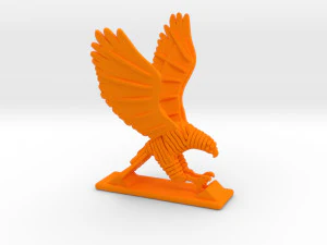 sliced hawk desktoy 3D Print Model