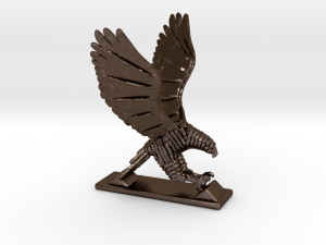 sliced hawk desktoy 3D 프린트 모델