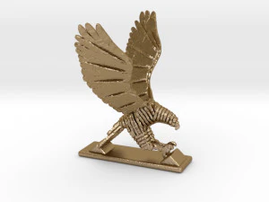 sliced hawk desktoy 3D Print Model