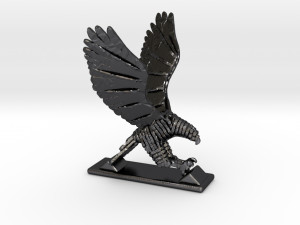 sliced hawk desktoy 3D 프린트 모델