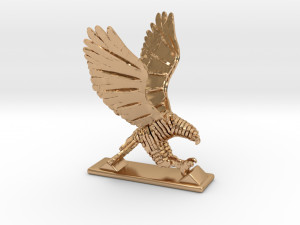 sliced hawk desktoy 3D 프린트 모델