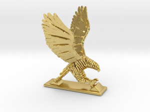 sliced hawk desktoy 3D 프린트 모델