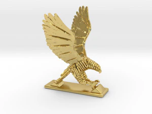 sliced hawk desktoy 3D Print Model