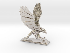 sliced hawk desktoy 3D 프린트 모델