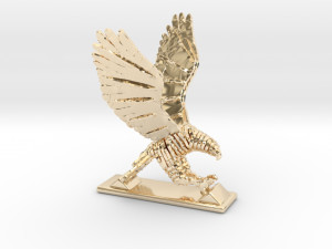 sliced hawk desktoy 3D 프린트 모델