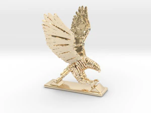 sliced hawk desktoy 3D Print Model