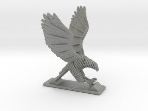 sliced hawk desktoy 3D 프린트 모델